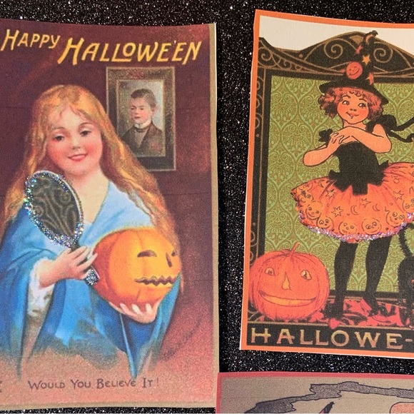 Halloween Vintage look cards/tags Set - Picture 2 of 7